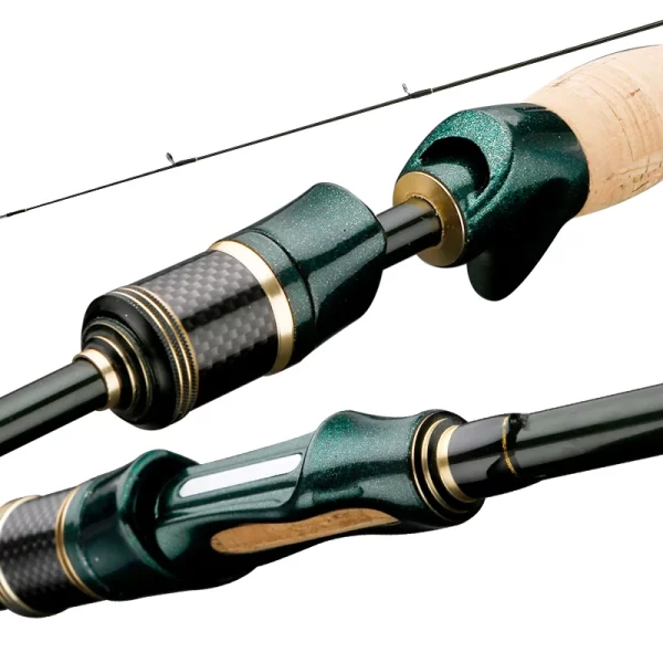 Cana CEMREO Spinning e Casting 1.8m-2.4m em Carbono de 4-5 Secções Ação F - Image 2