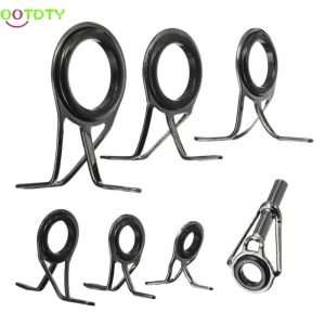 Kit de Reparação de Anéis de Topo para Canas de Pesca 7 Tamanhos