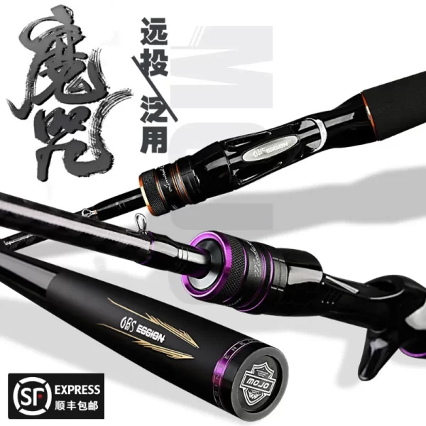 Cana MOJO OBSESSION em Carbono 1.98m-2.28m para Spinning e Casting Ação F - Image 5