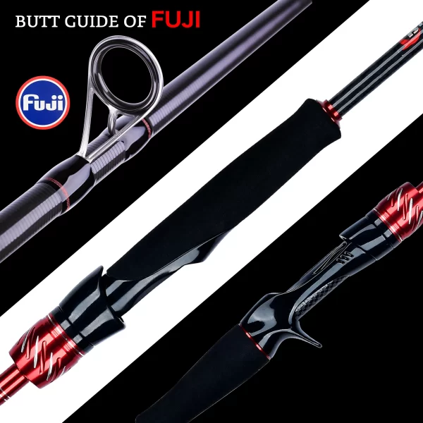 Cana BIUTIFU Traveller Mini Fuji em Carbono T800 para Spinning e Casting 1.8m-3.0m Ação F - Image 3