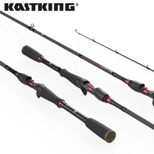 Cana KastKing Brutus Multi-Secções Carbono Casting e Spinning 1.29m a 2.28m Ação F