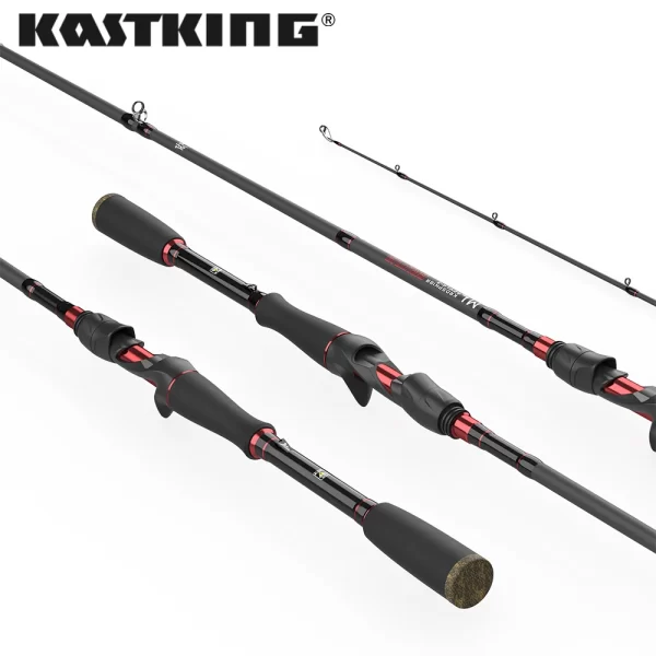 Cana KastKing Brutus Multi-Secções Carbono Casting e Spinning 1.29m a 2.28m Ação F