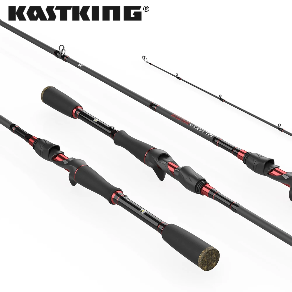 Cana KastKing Brutus Multi-Secções Carbono Casting e Spinning 1.29m a 2.28m Ação F