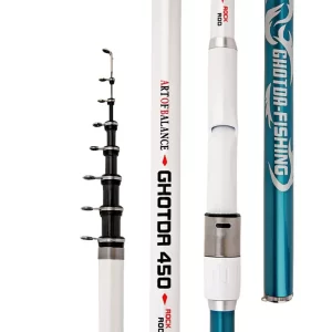 Cana Telescópica GHOTDA em Carbono para Pesca de Rocha 3.6m-6.3m