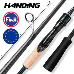 Cana de Pesca Spinning e Casting HANDING Magic L 1.98m-2.44m, Ação Rápida, Potência M