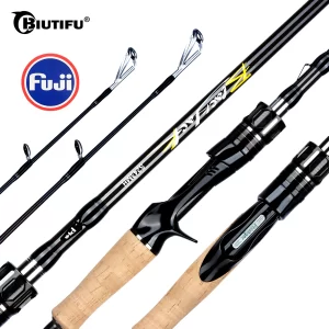 Cana BIUTIFU Spinning/Casting Carbono T800 1.8m-3.3m Ação F/XF