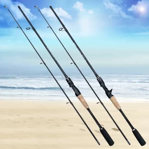 Cana de Pesca Ultraligeira Spinning e Casting 1.65m/1.8m Ação F