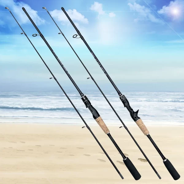 Cana de Pesca Ultraligeira Spinning e Casting 1.65m/1.8m Ação F