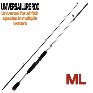 Cana GHOTDA em Carbono 1.65m-1.8m para Spinning e Casting