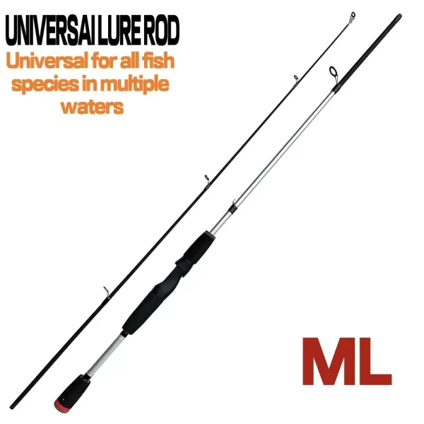 Cana GHOTDA em Carbono 1.65m-1.8m para Spinning e Casting