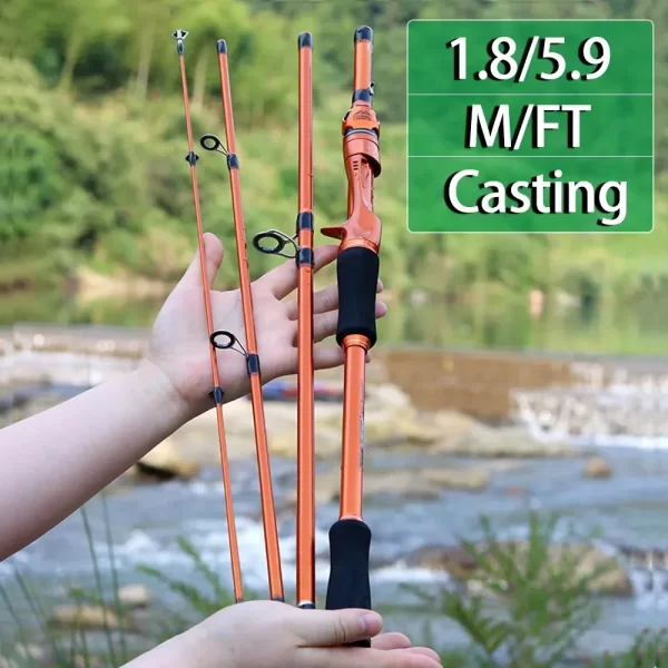 Cana BAKAWA para Spinning e Casting 1.8m-2.1m Ultraligeira Ação M/F - Image 9