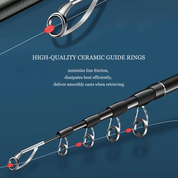 Cana de Pesca Telescópica 1.8M-2.7M Spinning/Casting em Carbono - Image 4