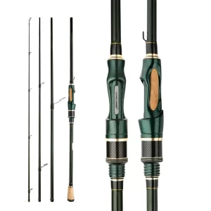 Cana CEMREO Spinning e Casting 1.8m-2.4m em Carbono de 4-5 Secções Ação F