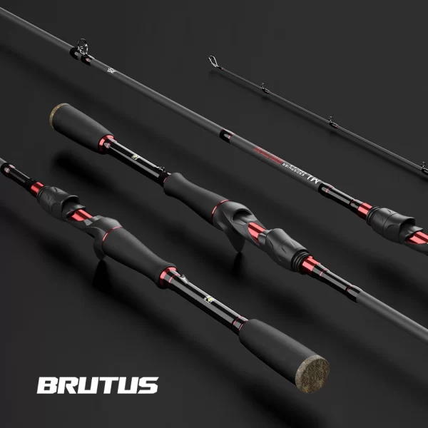 Cana KastKing Brutus Multi-Secções Carbono Casting e Spinning 1.29m a 2.28m Ação F - Image 5