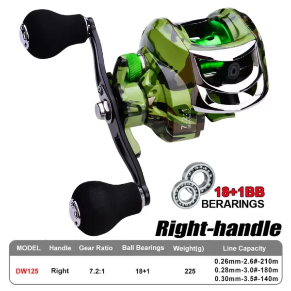 Carreto Casting PROBEROS 18+1BB 7.2:1 Drag 10kg - Image 8