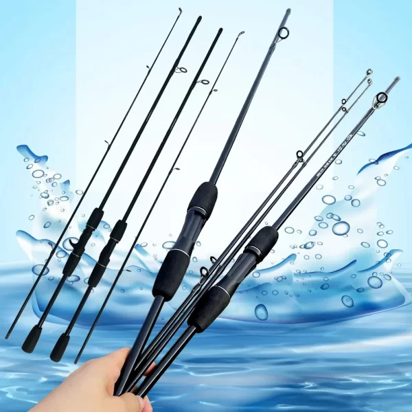 Cana GHOTDA 1.68m-1.80m Light Jigging em Carbono para Spinning e Casting Ação M
