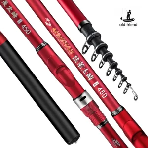 Cana Telescópica de Carbono Ultra-Leve 5.3M a 6.0M para Pesca Costeira
