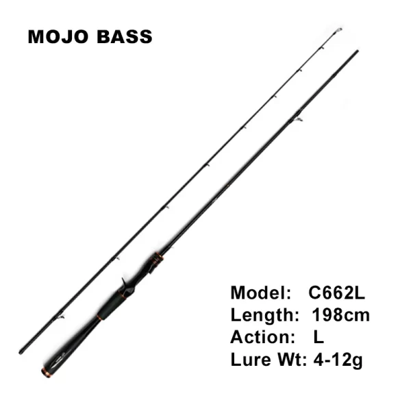 Cana MOJO OBSESSION em Carbono 1.98m-2.28m para Spinning e Casting Ação F - Image 23