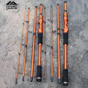 Cana BAKAWA para Spinning e Casting 1.8m-2.1m Ultraligeira Ação M/F