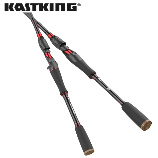 Cana KastKing Brutus Multi-Secções Carbono Casting e Spinning 1.29m a 2.28m Ação F - Image 2