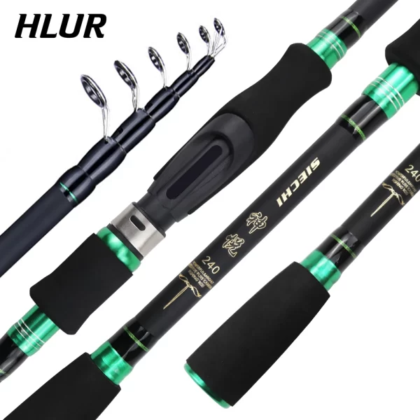 Cana Telescópica HLUR em Carbono para Spinning e Casting 1.8m-2.1m Ação F - Image 2