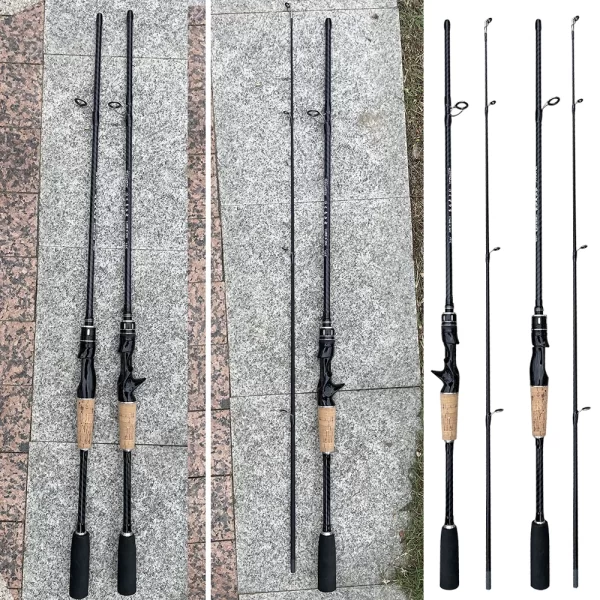 Cana de Carbono ML 2 Secções Spinning/Casting 1.65m/1.8m Ação F - Image 6