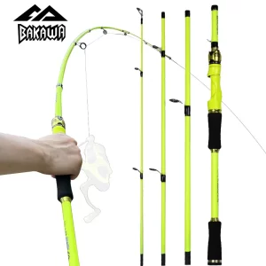 Cana de Pesca BAKAWA Spinning/Casting 1.8M/2.1M 4 Secções Ação F