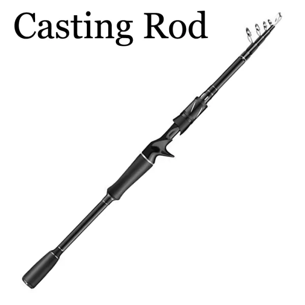 Cana de Pesca Telescópica 1.8M-2.7M Spinning/Casting em Carbono - Image 6