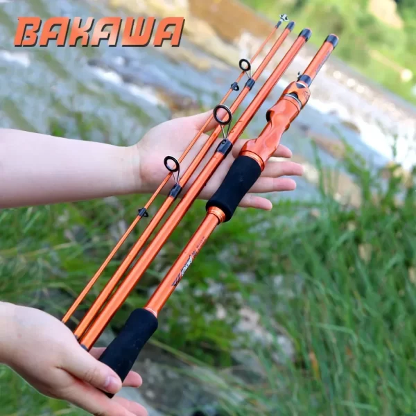 Cana BAKAWA para Spinning e Casting 1.8m-2.1m Ultraligeira Ação M/F - Image 2