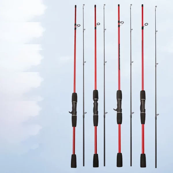Cana Ultraligeira de Carbono 2 Secções 1.68m/1.8m para Casting e Spinning, Ação F - Image 2