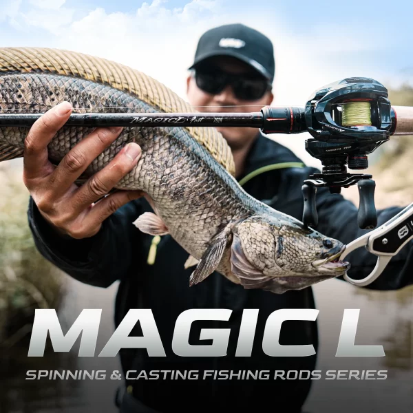 Cana de Pesca Spinning e Casting HANDING Magic L 1.98m-2.44m, Ação Rápida, Potência M - Image 6