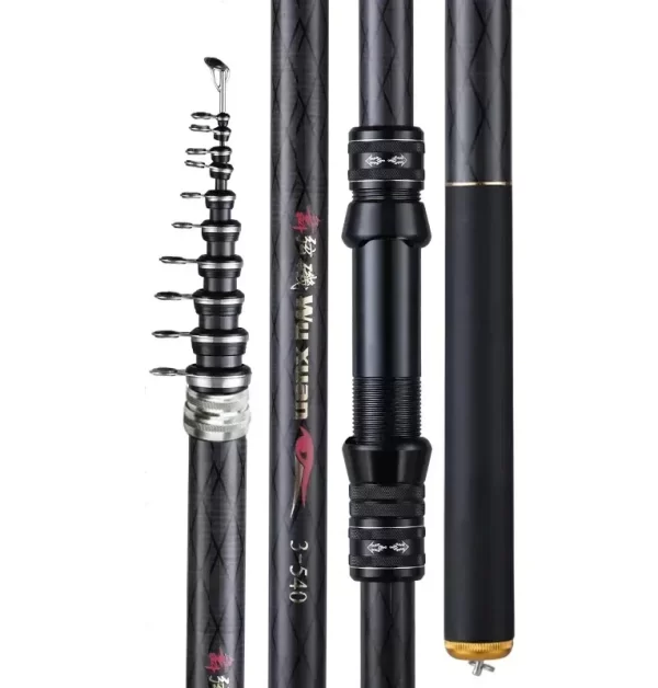Cana Telescópica em Carbono para Pesca de Rocha e Praia - 2.7m a 7.2m - Image 7