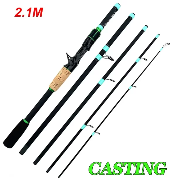 Cana GHOTDA em Carbono para Spinning e Casting 1.8m-2.1m, Ação ML - Image 8