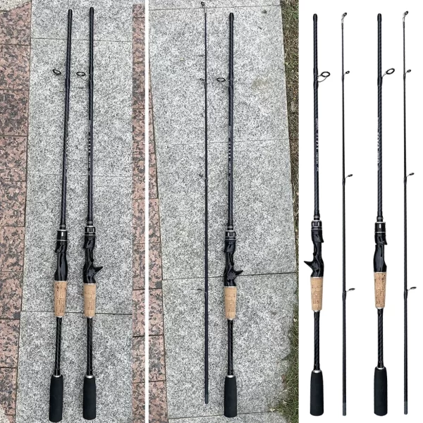 Cana de Pesca Ultraligeira Spinning e Casting 1.65m/1.8m Ação F - Image 6