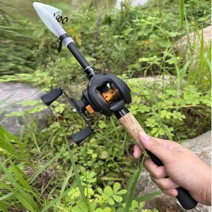 Conjunto de Pesca GHOTDA 1.5m-2.4m Cana Telescópica e Carreto Casting 7.2:1