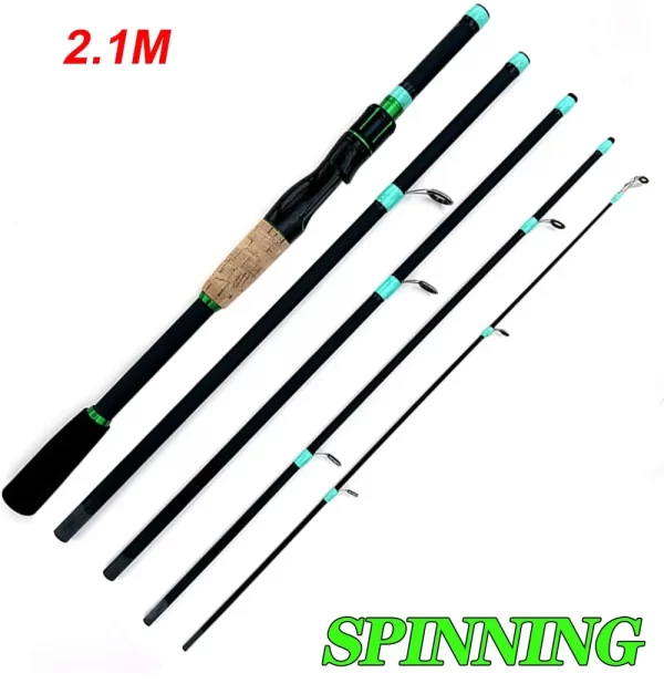 Cana GHOTDA em Carbono para Spinning e Casting 1.8m-2.1m, Ação ML - Image 9