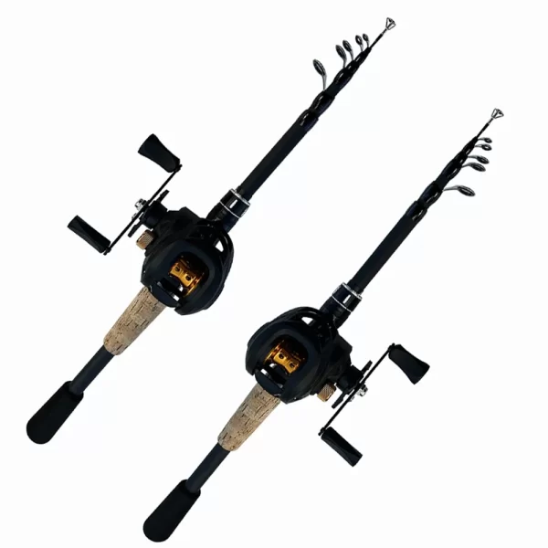 Conjunto de Pesca GHOTDA 1.5m-2.4m Cana Telescópica e Carreto Casting 7.2:1 - Image 6