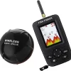 Localizador de Peixes Sonar Sem Fios Portátil com Display LCD e Detecção de Profundidade