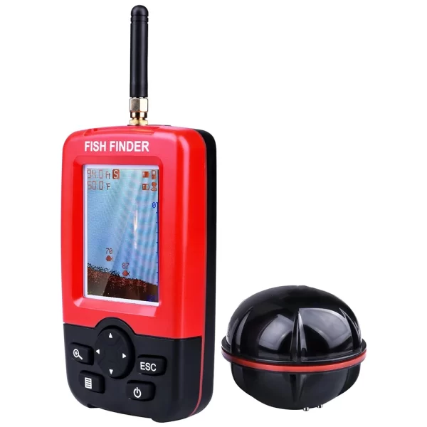 Localizador de Peixes Sonar Sem Fios Portátil com Display LCD e Detecção de Profundidade - Image 7