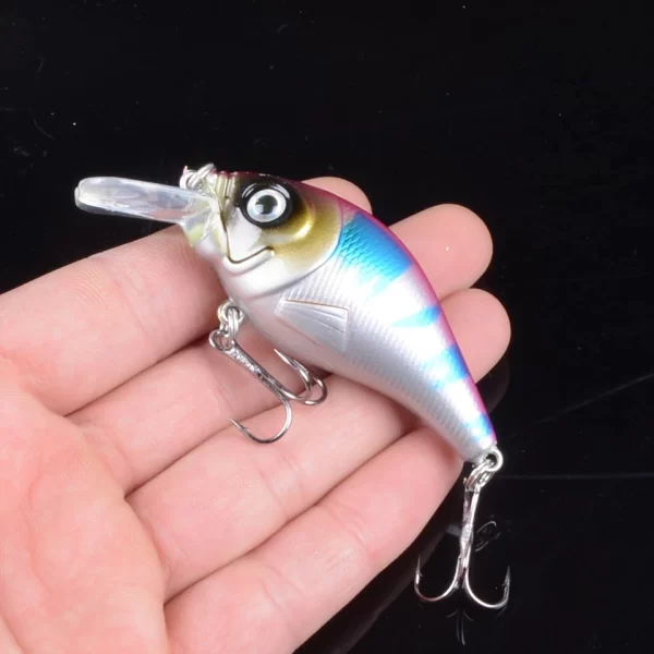 Amostra Crankbait Sinking VIB 7.5cm 10.2g com Anzóis Triplos - Image 9