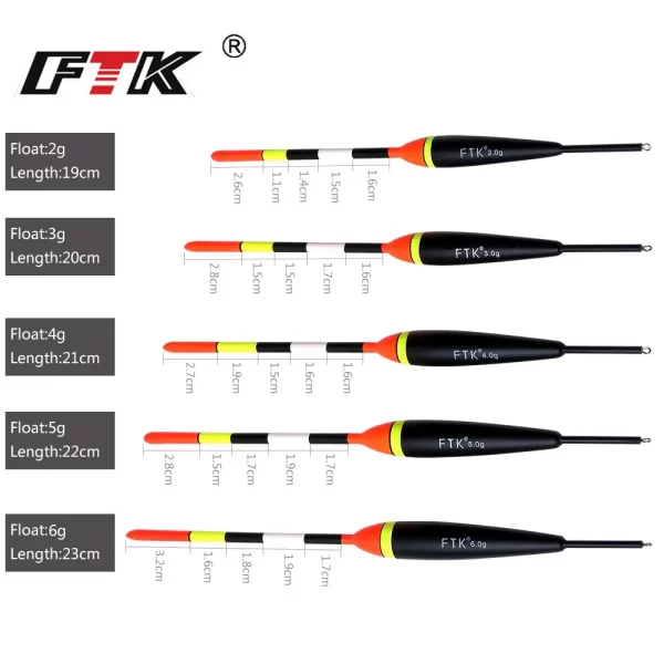 Conjunto de Boias Flutuantes FTK 2g-6g (5 unidades) - Image 2