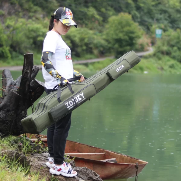 Bolsa de Transporte Dobrável para Canas de Pesca JOSBY 122cm/152cm/182cm - Image 4