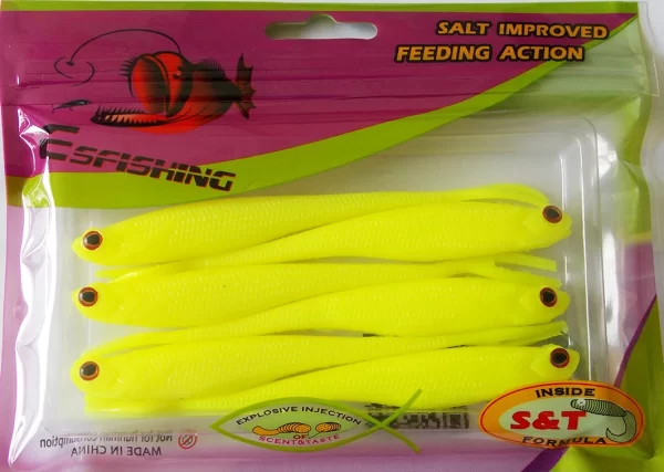 Amostra Softbait (Fluke) ESFISHING Real Shad 130mm -  6 Unidades - Image 6