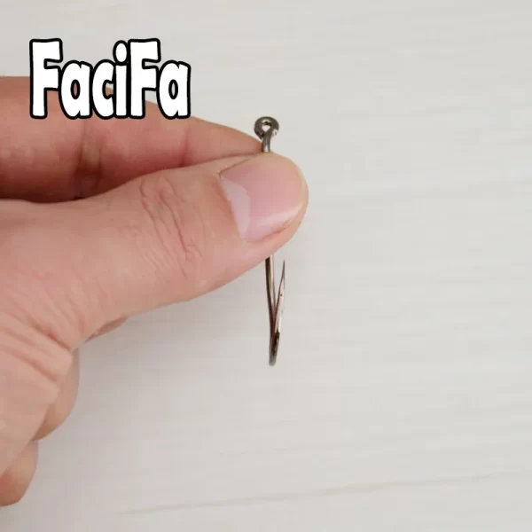Anzóis Circulares Offset Octopus Facifa 100pcs em Aço Carbono - Image 3