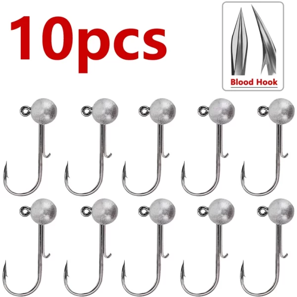 Anzós Jig Heads NED 1g-20g para Softbaits (10 Unidades) - Image 8