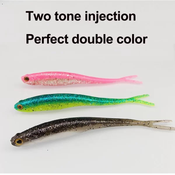 Amostra Softbait (Fluke) ESFISHING Real Shad 130mm -  6 Unidades - Image 5