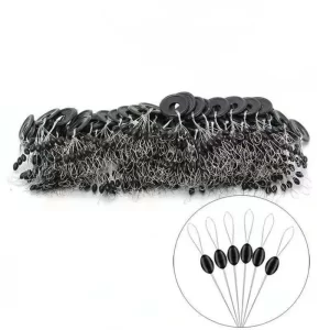 Conjunto de Espaçadores de Borracha Preta 2.5-5# (60 unidades)