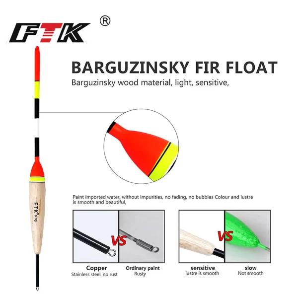 Conjunto de Boias Flutuantes FTK 2g-6g (5 unidades) - Image 3