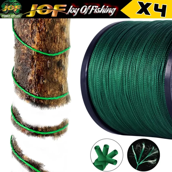 Linha de Pesca Multifilamento JOF 4 Fios PE 100m/300m - Image 4