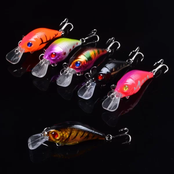 Amostra Crankbait Sinking VIB 7.5cm 10.2g com Anzóis Triplos - Image 2